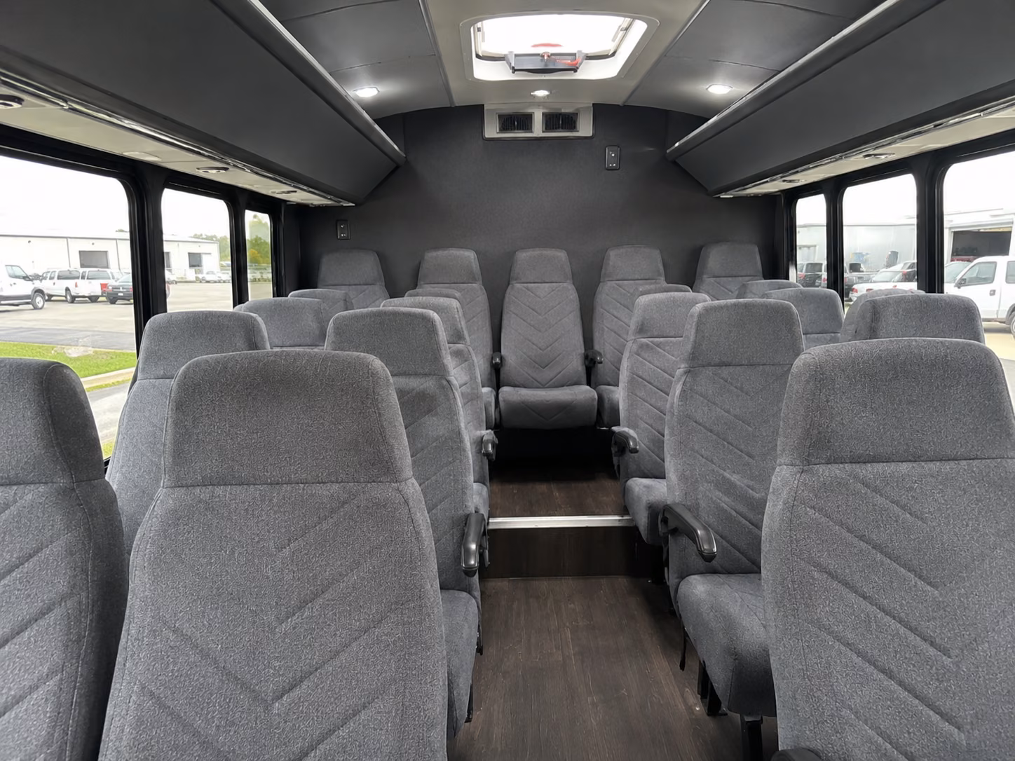 torrance 18 passenger minibus interior