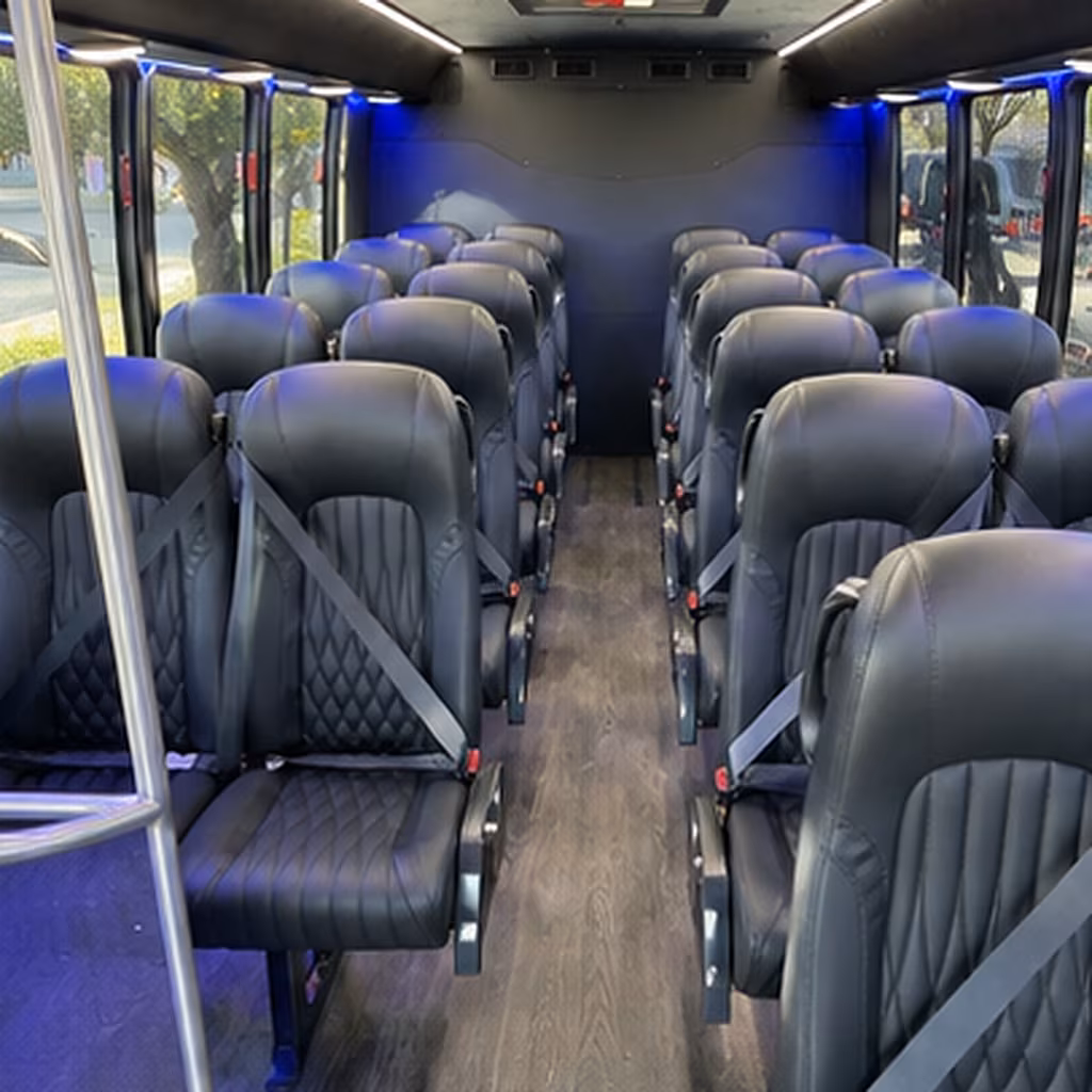 torrance 25 passenger minibus inside