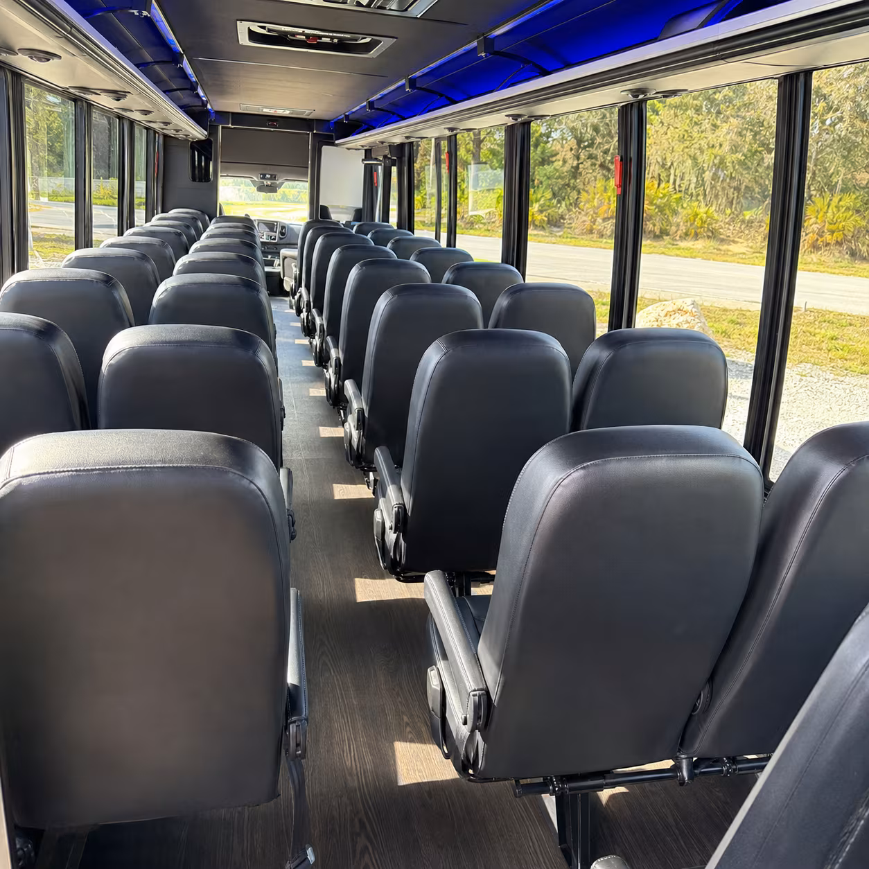 torrance 25 passenger minibus interior