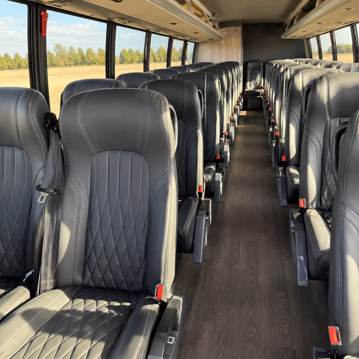 torrance 28 passenger minibus interior