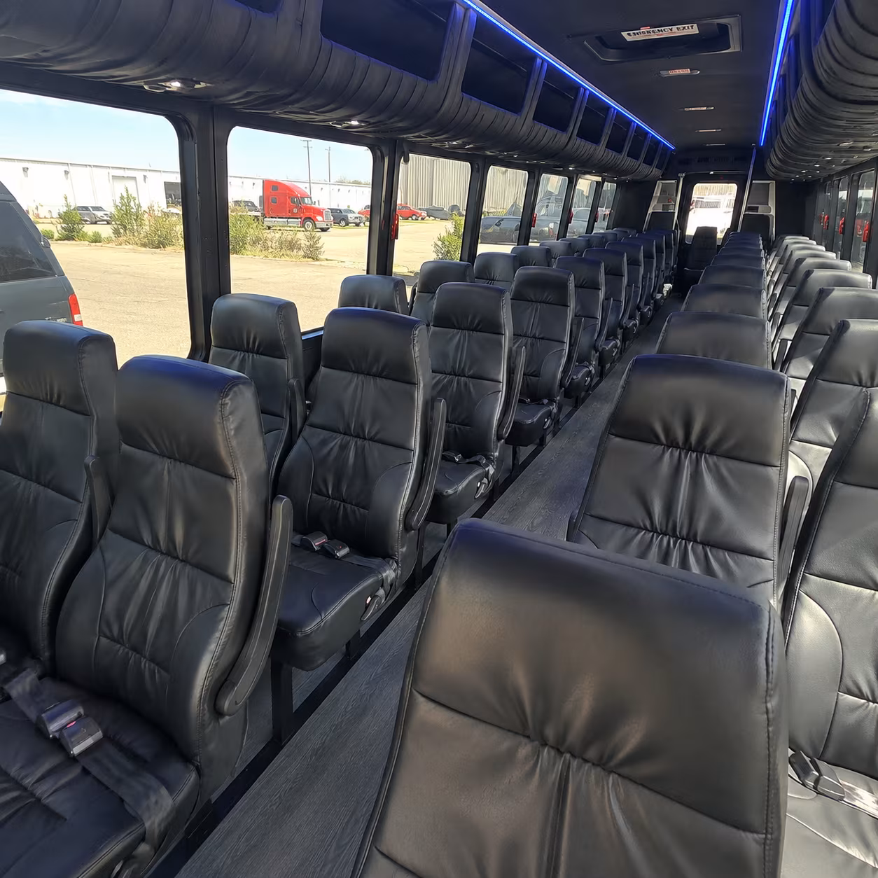 torrance 30 passenger minibus inside