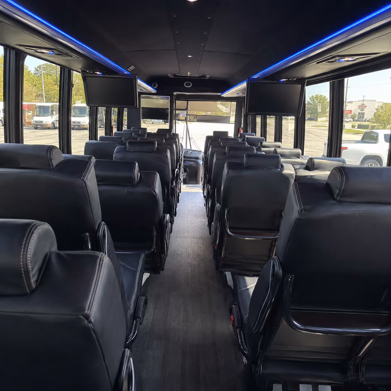 torrance 35 passenger minibus interior