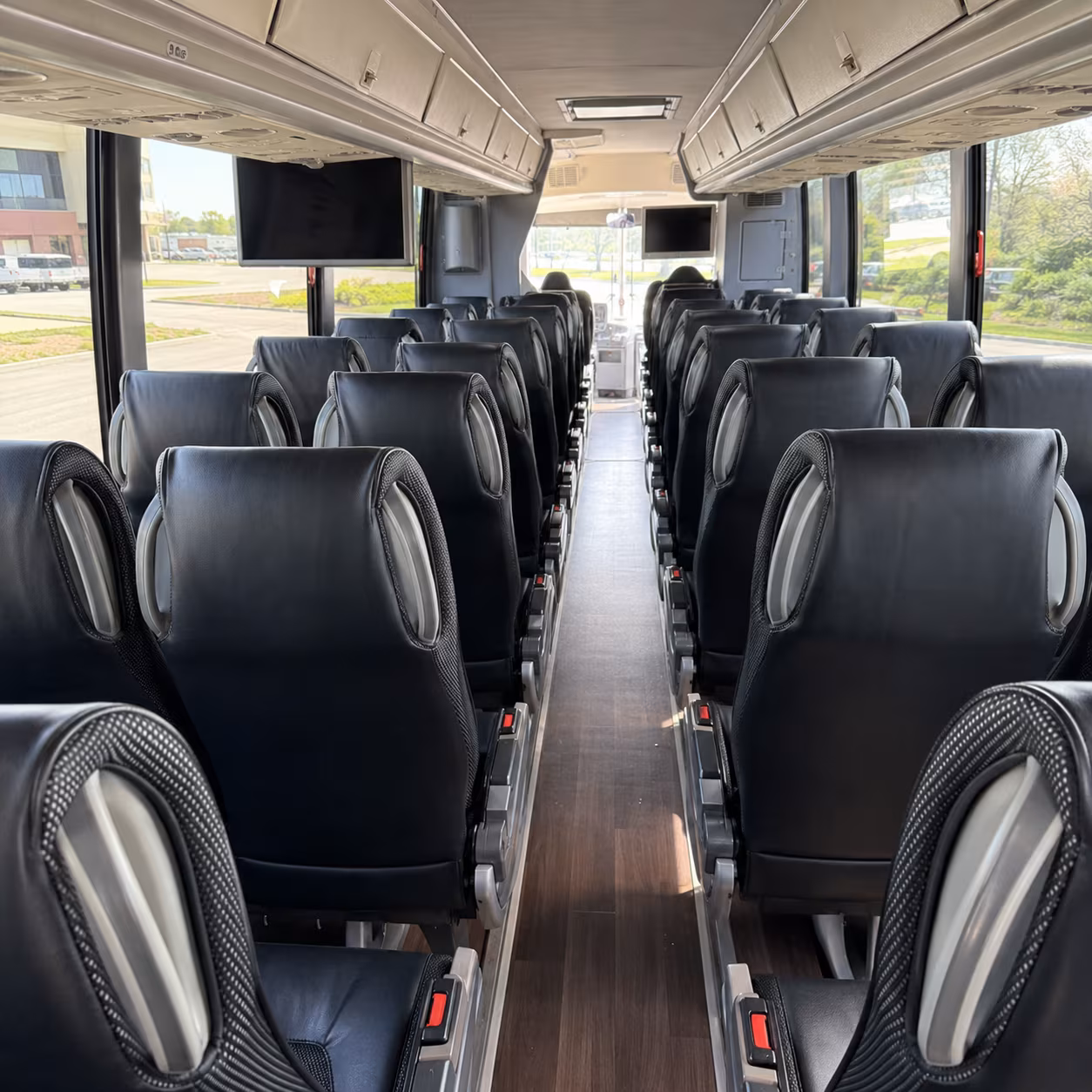 torrance 56 passenger charter bus inside