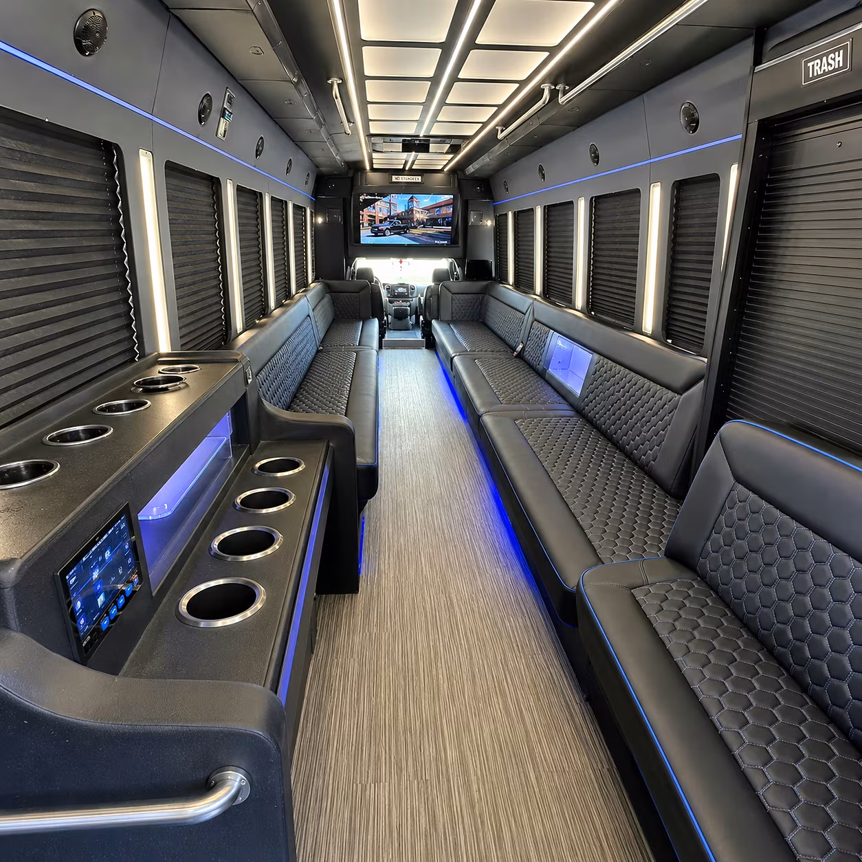 torrance party bus interior